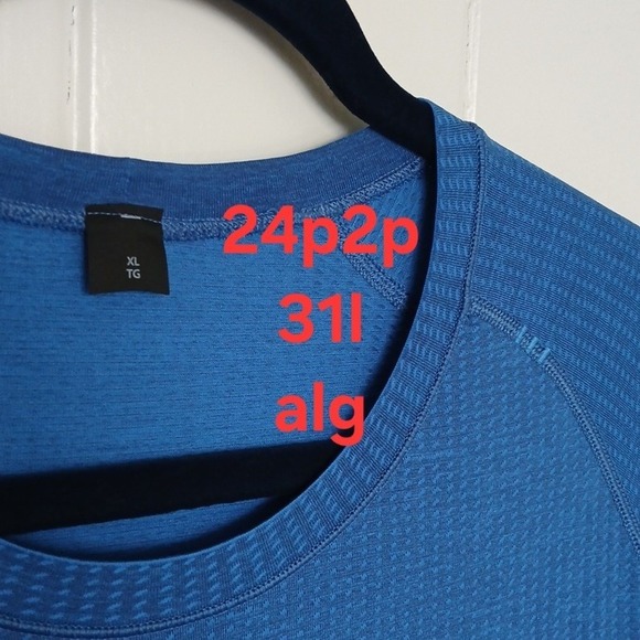 Lululemon Shirt Metal Vent Tech 2.0 Men's XL Blue Athletic Performance Tee SS - Picture 14 of 14